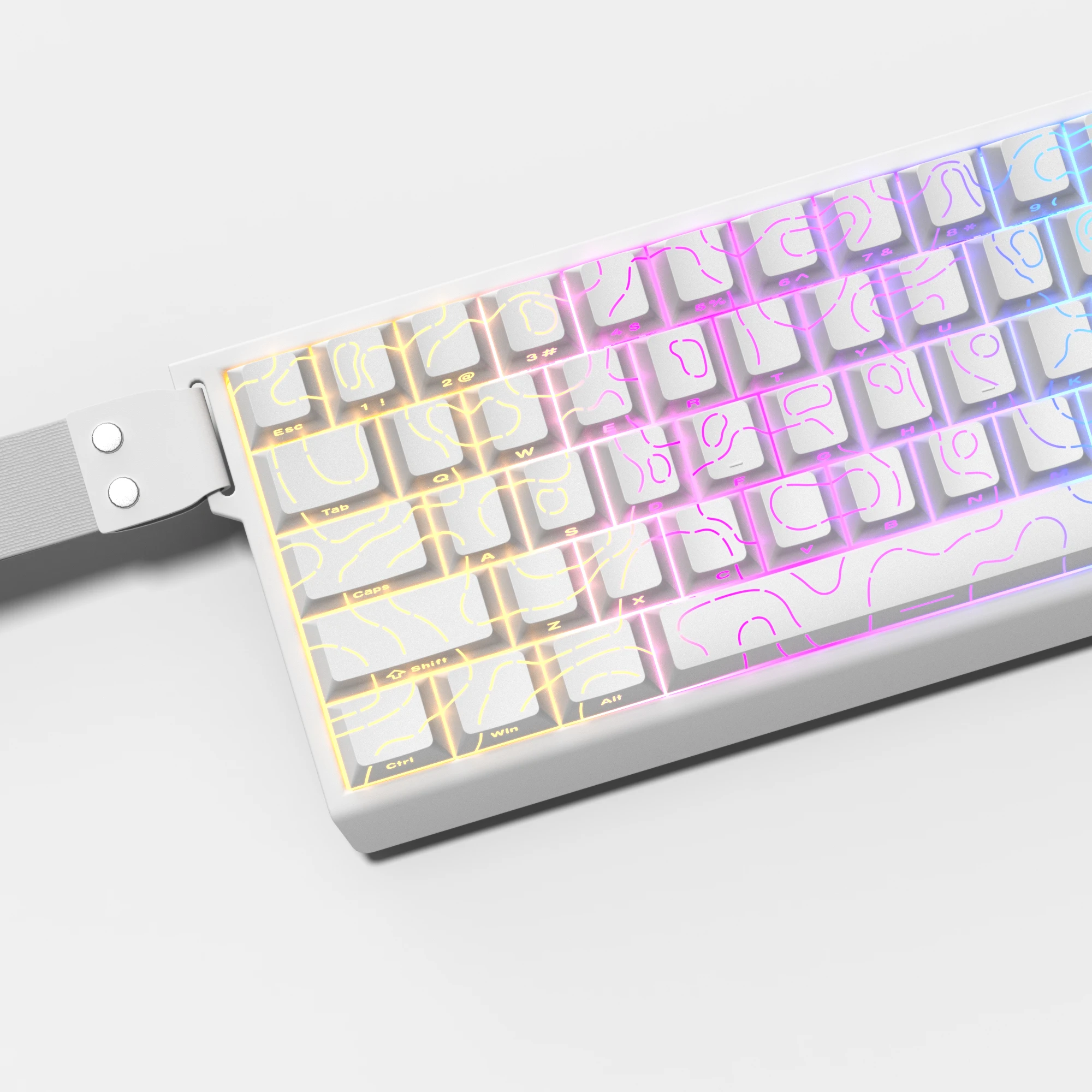 Gaming Keyboard 2026 - 2026 Super Nowe Białe Topograficzne 4.0