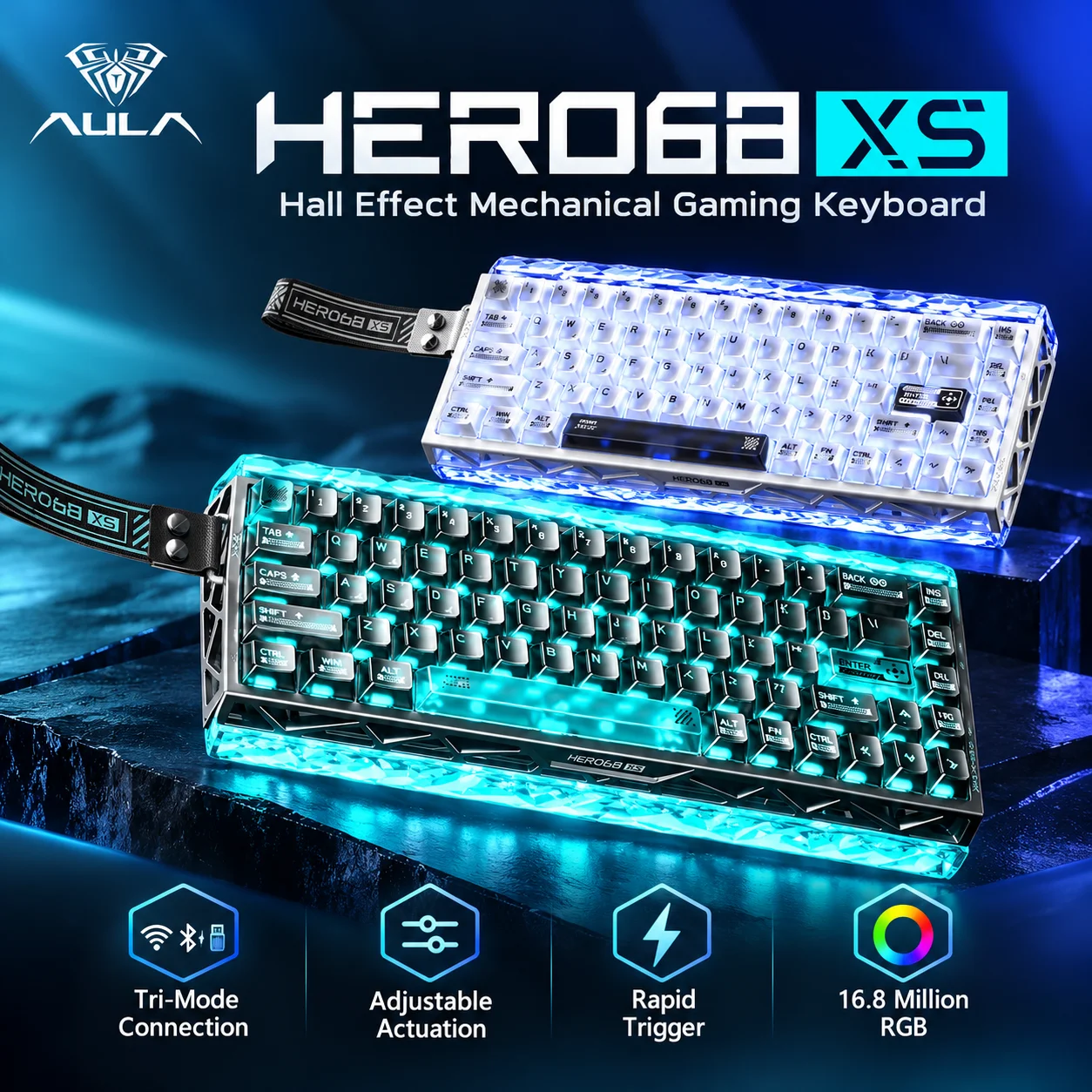 Gaming Keyboard Nearby - AULA Hero68 XS – klawiatura gamingowa