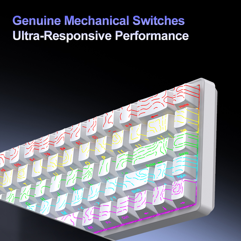 APAYADO A68 DIY Klawiatura Mec – Gaming Keyboard No Rgb recenzja i cena