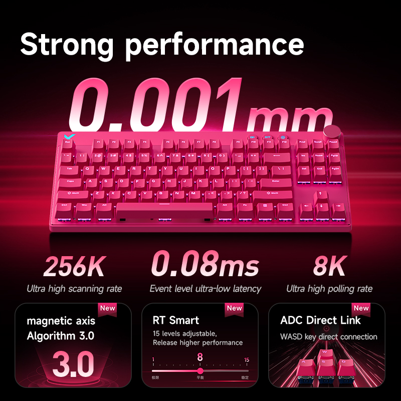Mchose Mix87 Magnetyczna Klawi – Gaming Keyboard Hot Swappable recenzja i cena