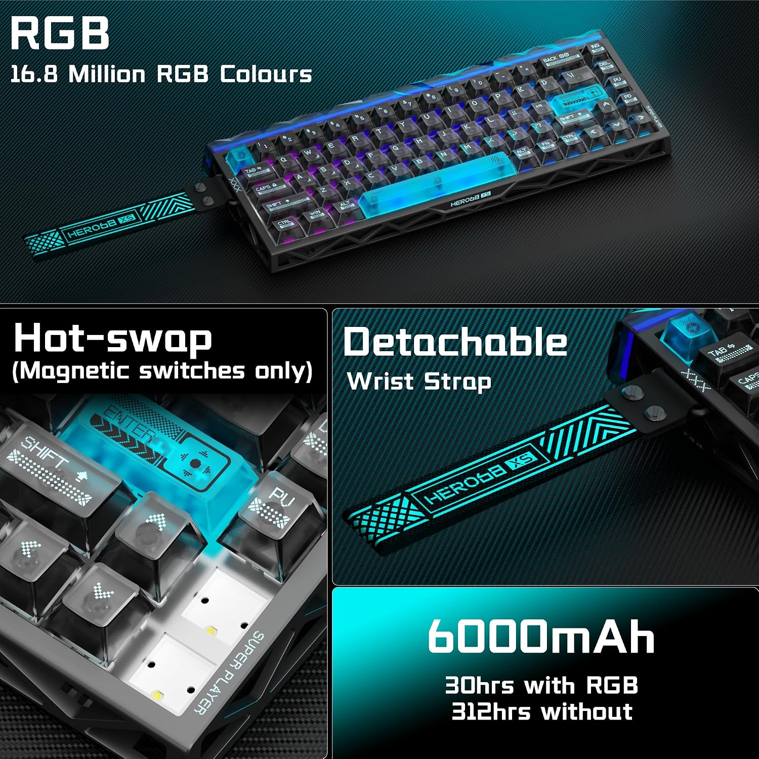 Klawiatura gamingowa AULA HERO – Gaming Keyboard No Rgb recenzja i cena