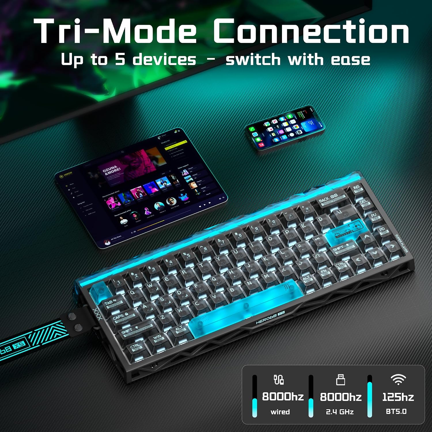 Klawiatura gamingowa AULA HERO – Gaming Keyboard No Rgb recenzja i cena